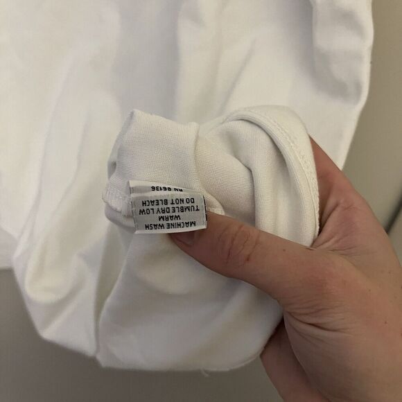 Bryn Walker Ivory Tunic Top Piers Ponti Shirt Minimalist XL Lagenlook Classic - Picture 6 of 7